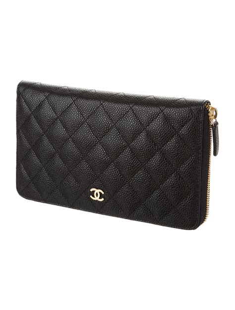 chanel classic large zipped wallet|chanel wallet on chain real.